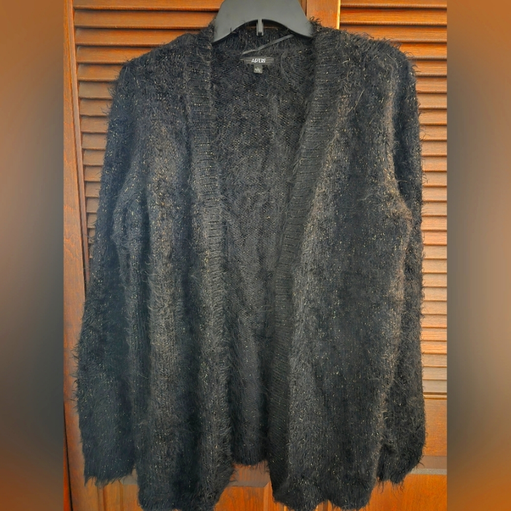 Cozy Black Cardigan Sweater